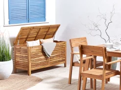 Auflagenbox Akazienholz Hellbraun 130 X 48 Cm Riviera