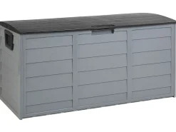 Auflagenbox Kunststoff Beige / Schwarz 112 X 50 Cm Locarno