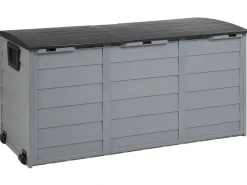 Auflagenbox Kunststoff Beige / Schwarz 112 X 50 Cm Locarno