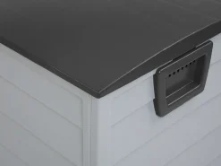 Auflagenbox Kunststoff Beige / Schwarz 112 X 50 Cm Locarno