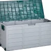 Auflagenbox Kunststoff Beige / Grun 112 X 50 Cm Locarno