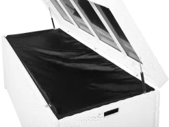 Auflagenbox Rattan Weis 158 X 63 Cm Modena