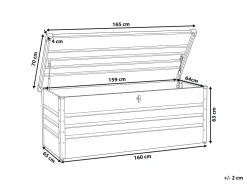 Auflagenbox Stahl Dunkelgrun 165 X 70 Cm Cebrosa