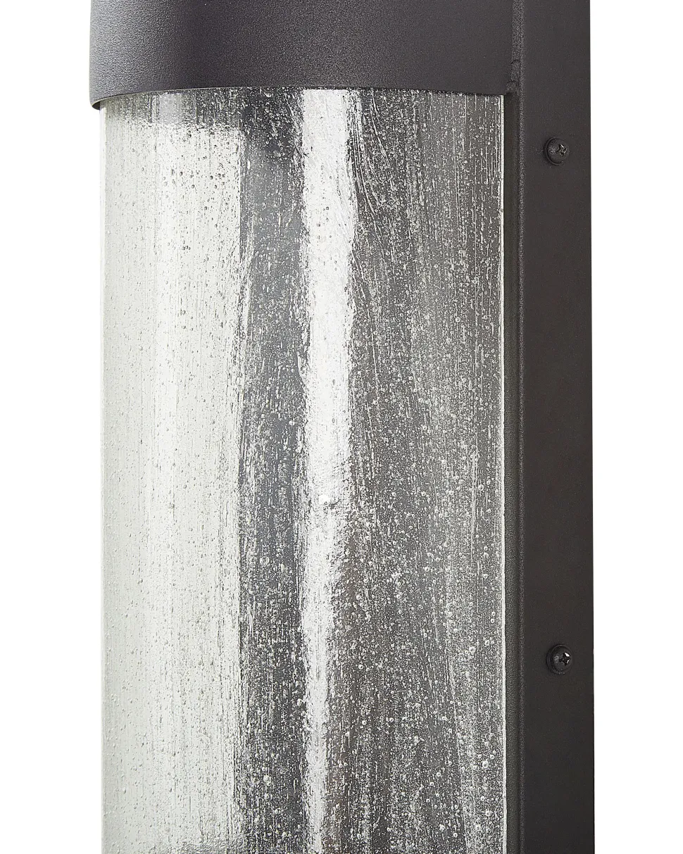 Ausenwandleuchte Led Metall Schwarz Mit Bewegungsmelder 35 Cm Rechteckig Pheppie