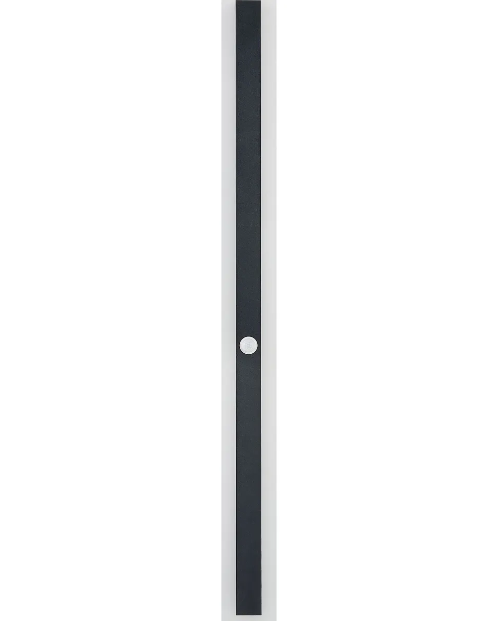 Ausenwandleuchte Led Metall Schwarz Mit Bewegungsmelder 100 Cm Rechteckig Savane