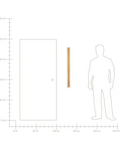 Ausenwandleuchte Led Metall Gold 100 Cm Rechteckig Rosalie