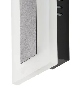 Ausenwandleuchte Led Metall Schwarz Mit Bewegungsmelder 60 Cm Rechteckig Savane