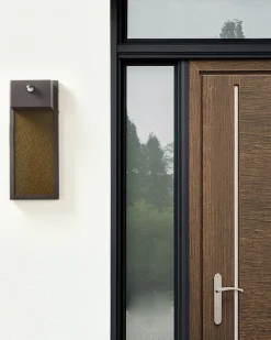 Ausenwandleuchte Led Mit Bewegungssensor Grau Carron