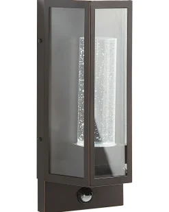 Ausenwandleuchte Led Mit Bewegungssensor Braun Fruid