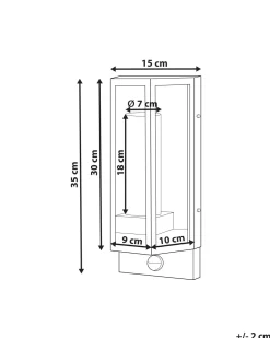 Ausenwandleuchte Led Mit Bewegungssensor Braun Fruid