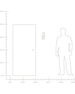 Ausenwandleuchte Metall Weis 30 Cm Rechteckig Findon