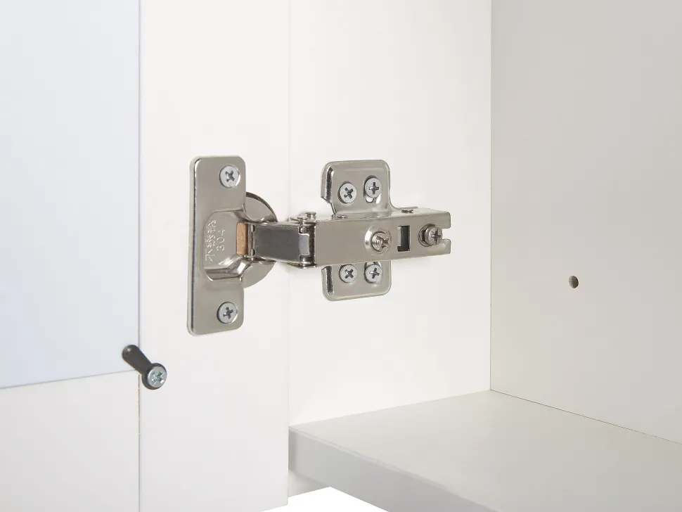 Bad Spiegelschrank Weis / Silber Mit Led-Beleuchtung 40 X 60 Cm Cameron