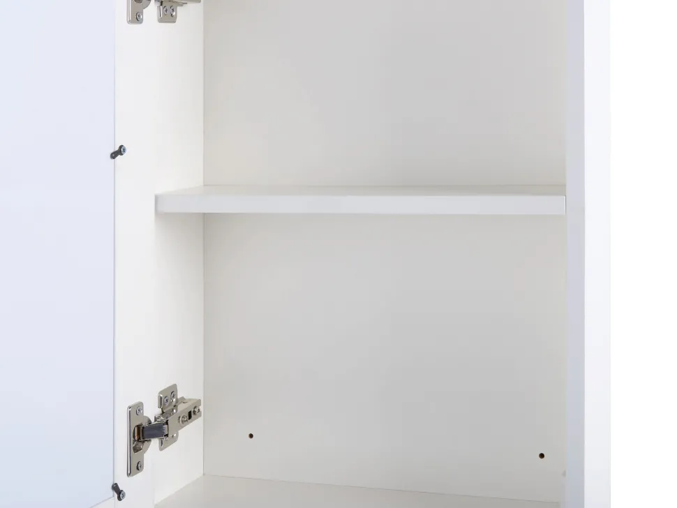Bad Spiegelschrank Weis / Silber Mit Led-Beleuchtung 40 X 60 Cm Cameron