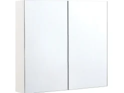 Bad Spiegelschrank Weis / Silber 80 X 70 Cm Navarra