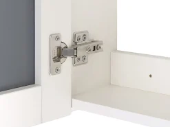 Bad Spiegelschrank Weis / Silber Mit Led-Beleuchtung 60 X 60 Cm Jaramillo