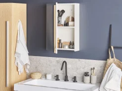 Bad Spiegelschrank Weis / Silber 40 X 60 Cm Primavera