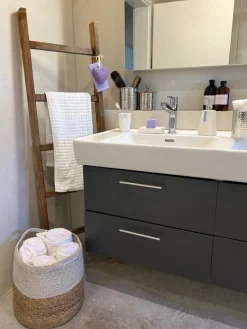 Badehandtuch Set Frottee Baumwolle Weis 4-Teilig Atai