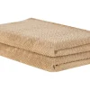 Badehandtuch Set Frottee Baumwolle Sandbeige 2-Teilig Mitiaro