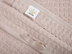 Badehandtuch Set Mit Badematte Frottee Baumwolle Rosa 11-Teilig Atai