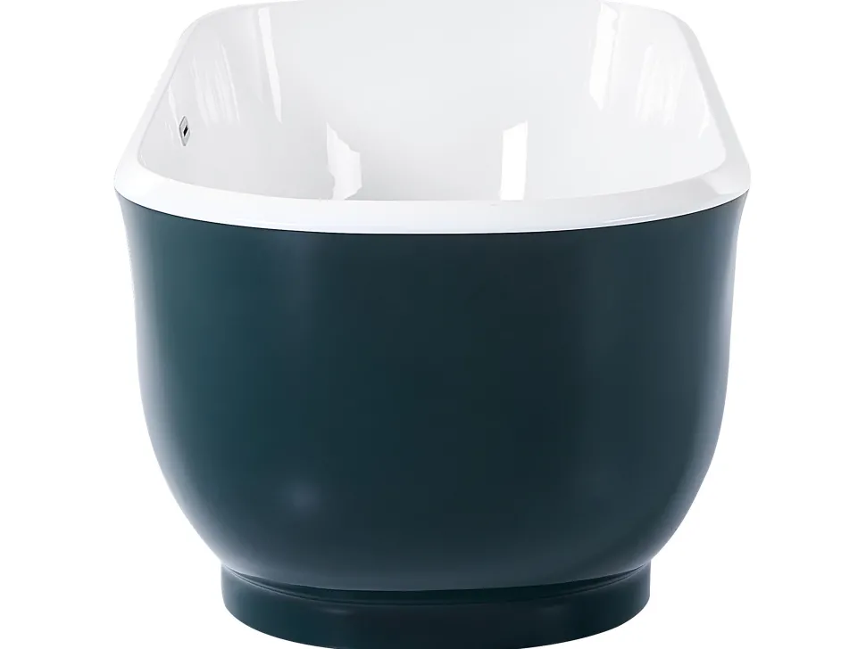 Badewanne Freistehend Blaugrun Oval 170 X 77 Cm Tesoro