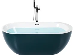 Badewanne Freistehend Blaugrun Oval 170 X 80 Cm Nevis