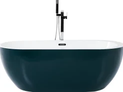 Badewanne Freistehend Blaugrun Oval 170 X 80 Cm Nevis