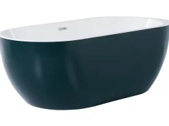 Badewanne Freistehend Blaugrun Oval 170 X 80 Cm Nevis