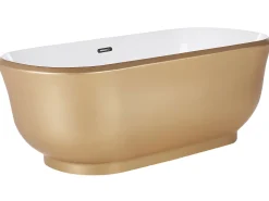 Badewanne Freistehend Gold Oval 170 X 77 Cm Tesoro