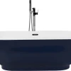 Badewanne Freistehend Marineblau Oval 170 X 77 Cm Tesoro