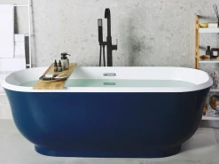 Badewanne Freistehend Marineblau Oval 170 X 77 Cm Tesoro