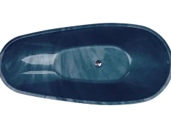 Badewanne Freistehend Marineblau Marmor Optik 170 X 80 Cm Rioja