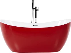 Badewanne Freistehend Rot Oval 150 X 75 Cm Antigua