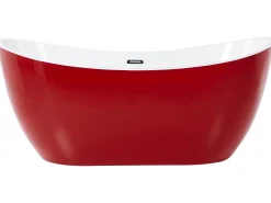 Badewanne Freistehend Rot Oval 150 X 75 Cm Antigua