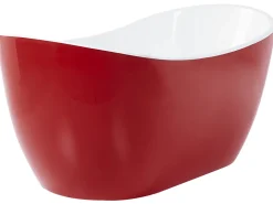Badewanne Freistehend Rot Oval 150 X 75 Cm Antigua