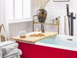 Badewanne Freistehend Rot Oval 170 X 77 Cm Tesoro