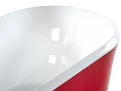 Badewanne Freistehend Rot Oval 170 X 77 Cm Tesoro