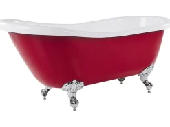 Badewanne Freistehend Rot Oval 153 X 77 Cm Cayman