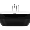 Badewanne Freistehend Schwarz Oval 150 X 75 Cm Carrera