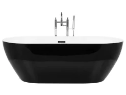 Badewanne Freistehend Schwarz Oval 150 X 75 Cm Carrera