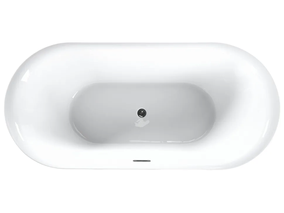 Badewanne Freistehend Schwarz Oval 150 X 75 Cm Carrera