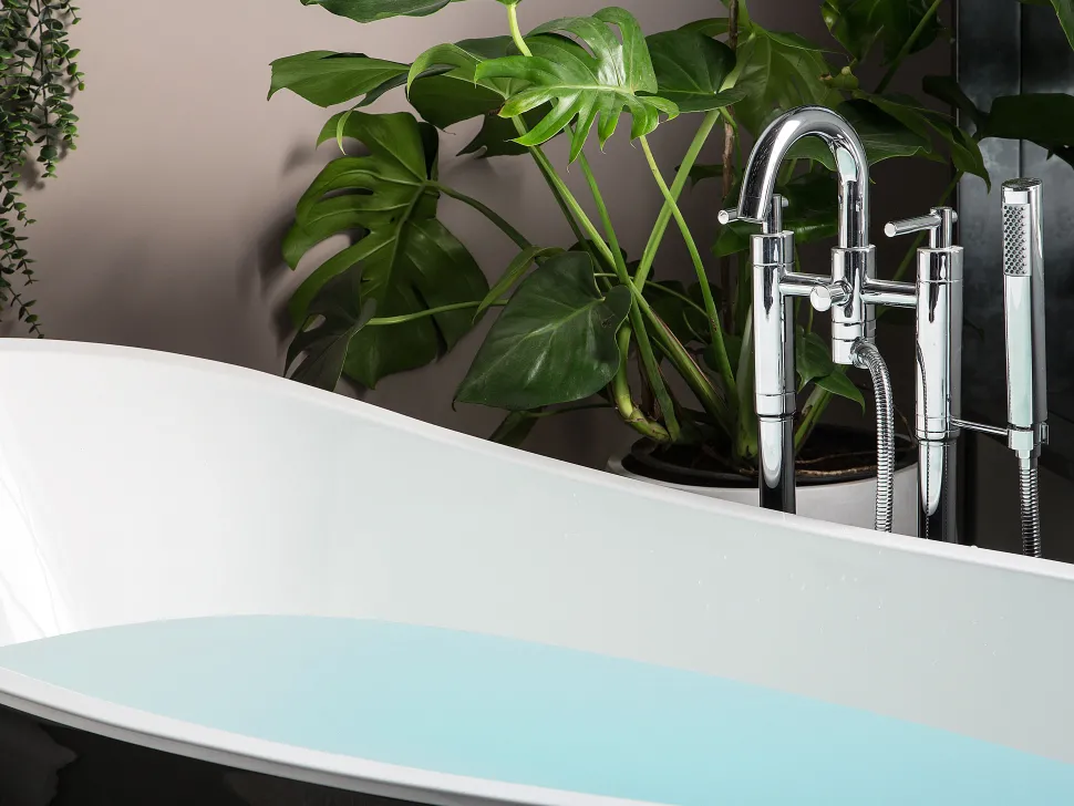 Badewanne Freistehend Schwarz Oval 170 X 73 Cm Buenavista