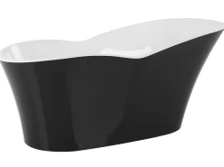 Badewanne Freistehend Schwarz / Weis 170 X 80 Cm Dulcina