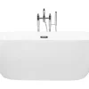 Badewanne Freistehend Weis Oval 180 X 80 Cm Carrera