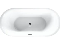 Badewanne Freistehend Weis Oval 180 X 80 Cm Carrera
