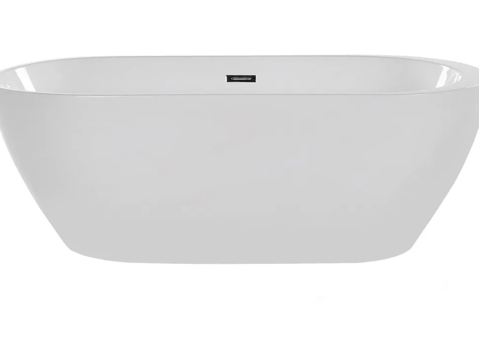 Badewanne Freistehend Weis Oval 170 X 80 Cm Nevis