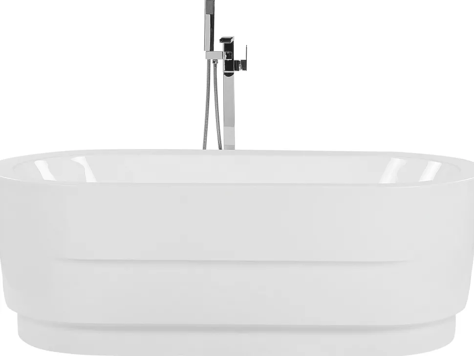 Badewanne Freistehend Weis Oval 170 X 80 Cm Empresa