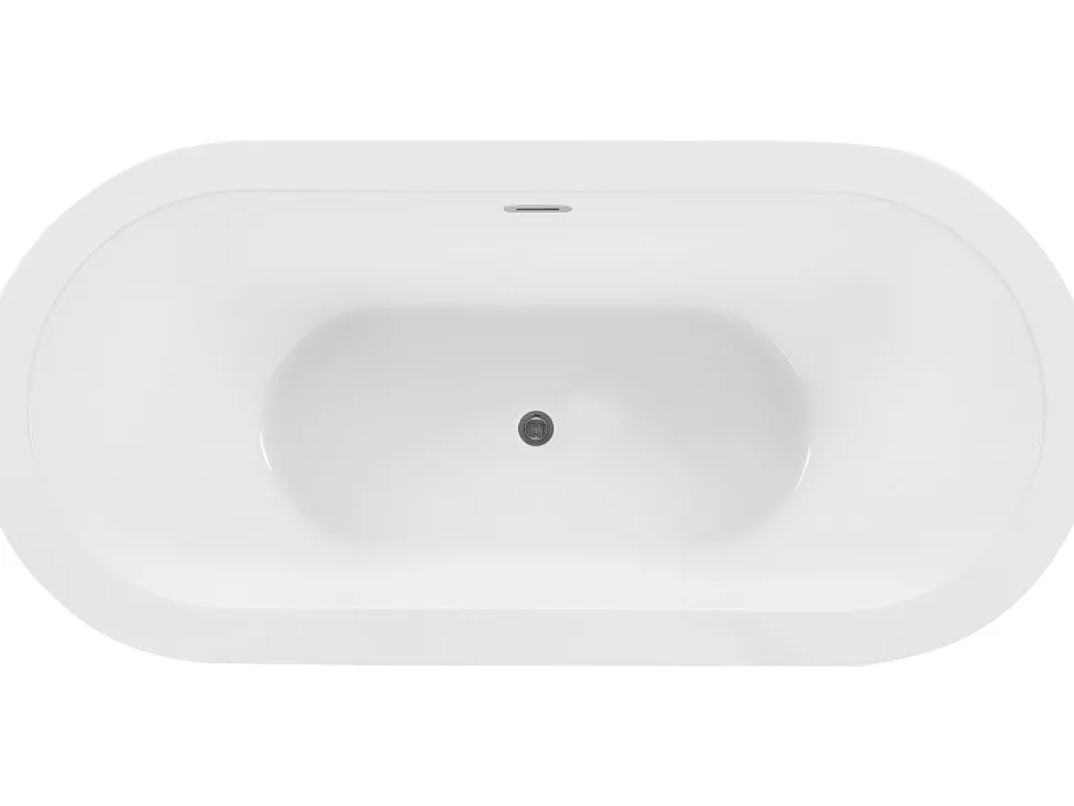 Badewanne Freistehend Weis Oval 170 X 80 Cm Empresa