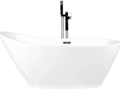 Badewanne Freistehend Weis Oval 170 X 75 Cm Londrina