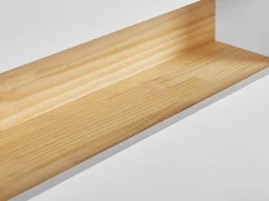Badmobel Set 3-Teilig Weis / Heller Holzfarbton Figueres