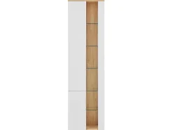Badmobel Set 3-Teilig Weis / Heller Holzfarbton Figueres